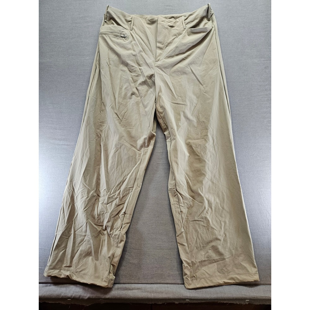 Ozark Trail Hiking Pants Womens L/12-14 Khaki Outdoor Lightweight Straight Leg